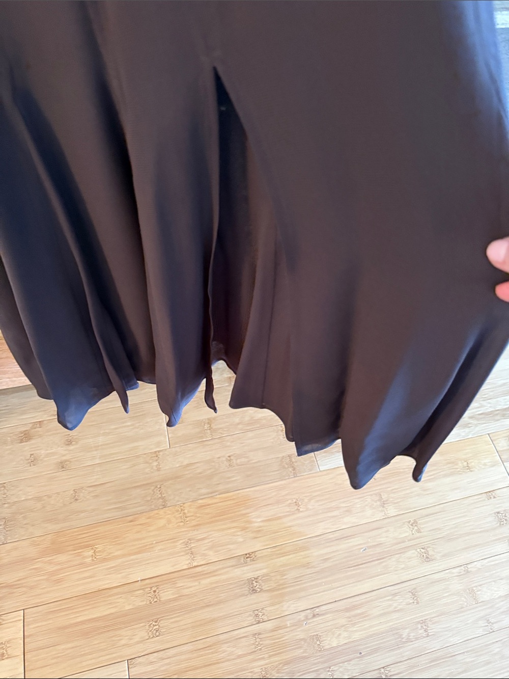 Slip Midi Dress in Dark Brown - Picture 2 of 3